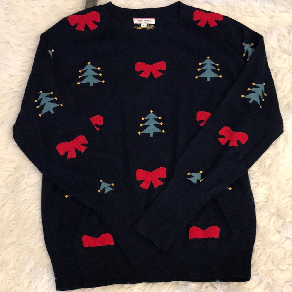Navy blue holiday Sweater